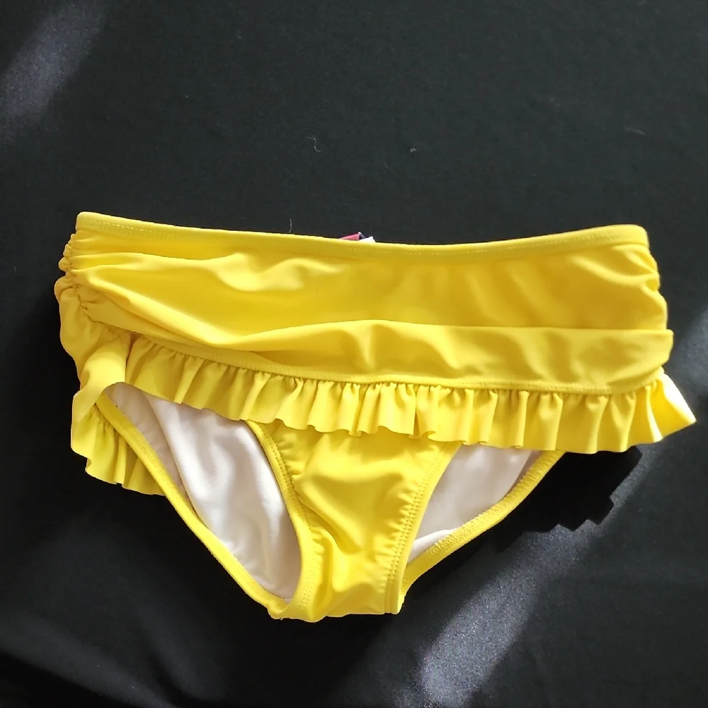 Yellow Ruffled Bikini